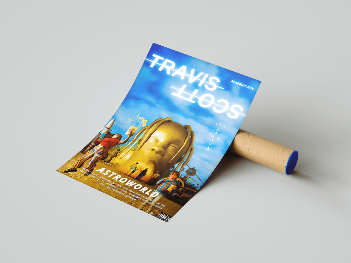Travis Scott 'Astroworld' Poster - Posters, Prints & Wall Art | HYPE Posters