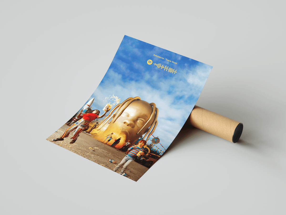 Travis Scott 'Astroworld' Spotify Poster - Posters, Prints & Wall Art | HYPE Posters