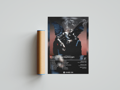 Travis Scott 'Birds In The Trap Sing McKnight' Album Poster - Posters, Prints & Wall Art | HYPE Posters