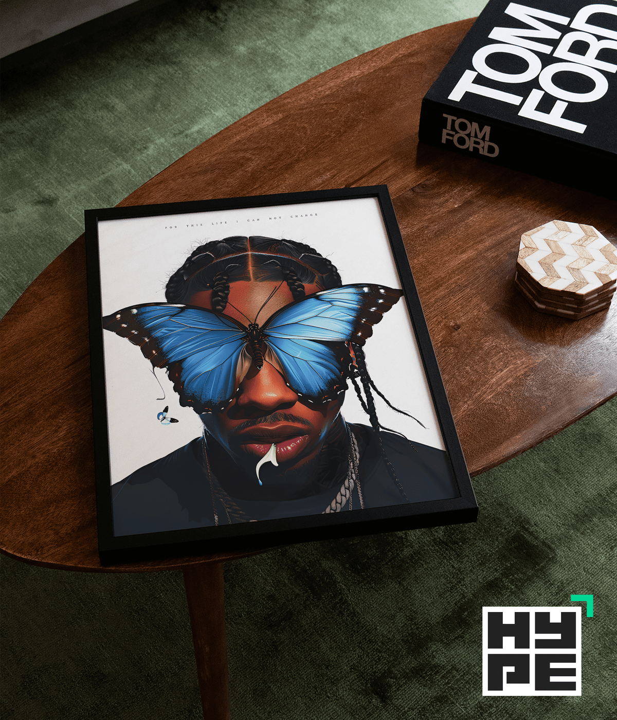 Travis Scott 'Butterfly' Poster - Posters, Prints & Wall Art | HYPE Posters
