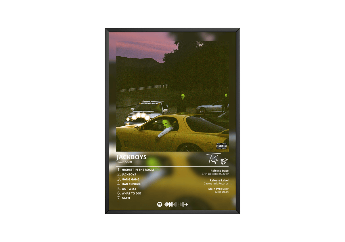 Travis Scott 'Jackboys' Album Poster - Posters, Prints & Wall Art | HYPE Posters