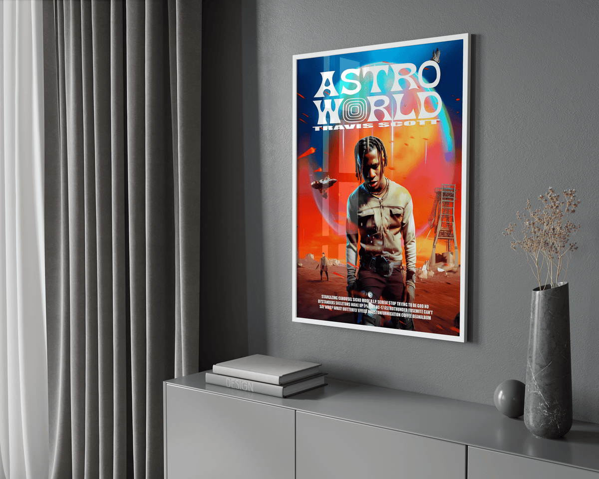 Travis Scott - Outerworld Atstro Poster - Posters, Prints & Wall Art | HYPE Posters