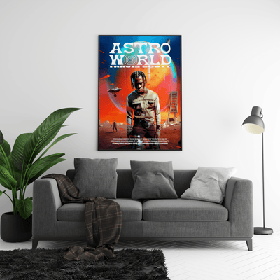 Travis Scott - Outerworld Atstro Poster - Posters, Prints & Wall Art | HYPE Posters