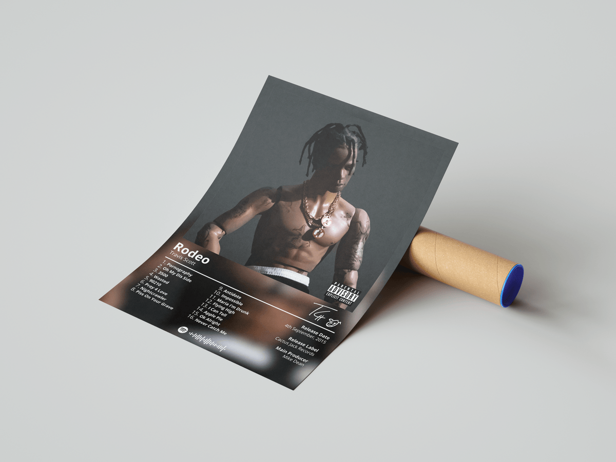 Travis Scott 'Rodeo' Album Poster - Posters, Prints & Wall Art | HYPE Posters