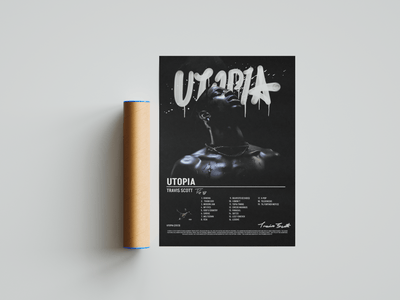 Travis Scott 'Utopia' Album Poster - Posters, Prints & Wall Art | HYPE Posters