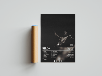 Travis Scott 'Utopia' Album Poster - Posters, Prints & Wall Art | HYPE Posters