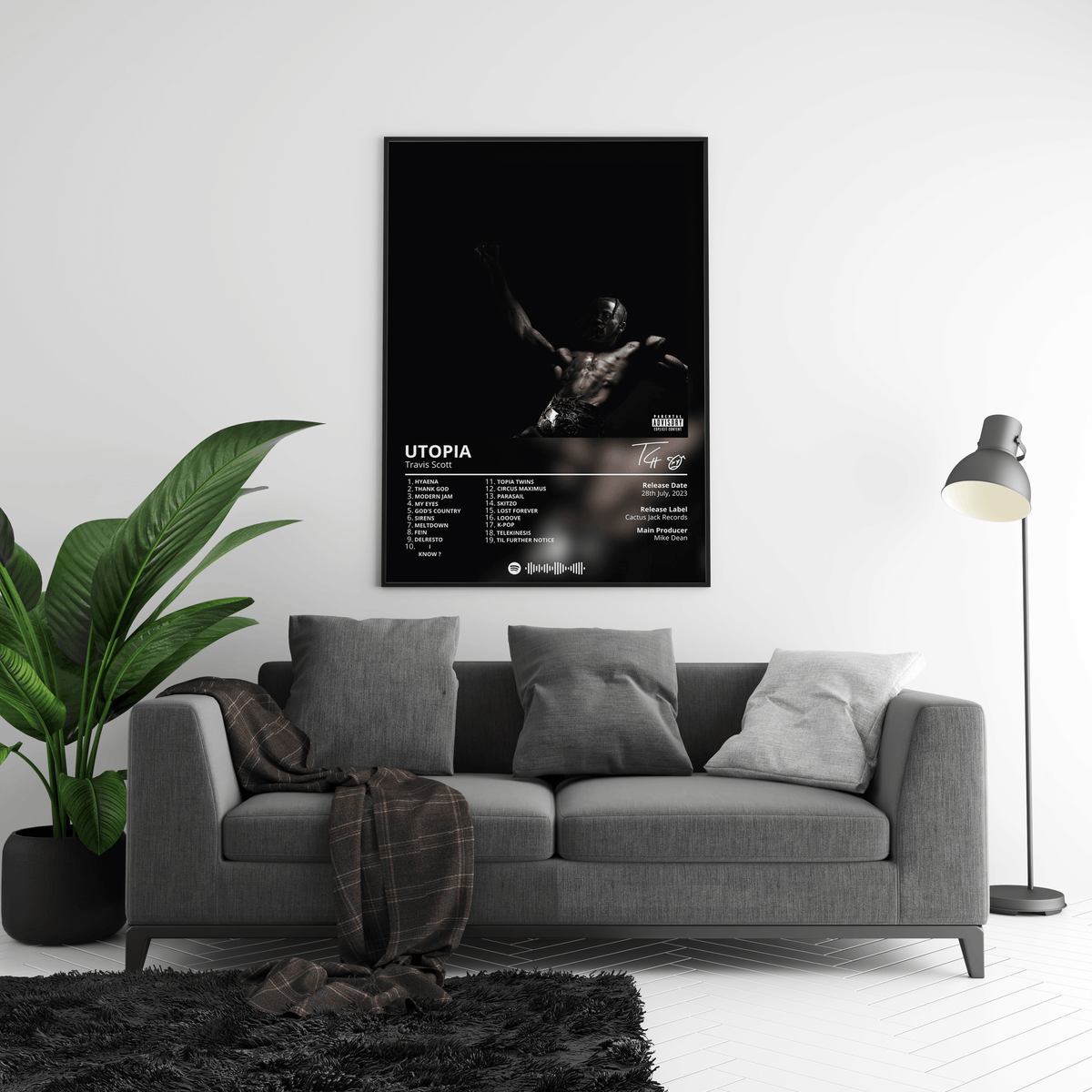Travis Scott 'Utopia' Album Poster - Posters, Prints & Wall Art | HYPE Posters