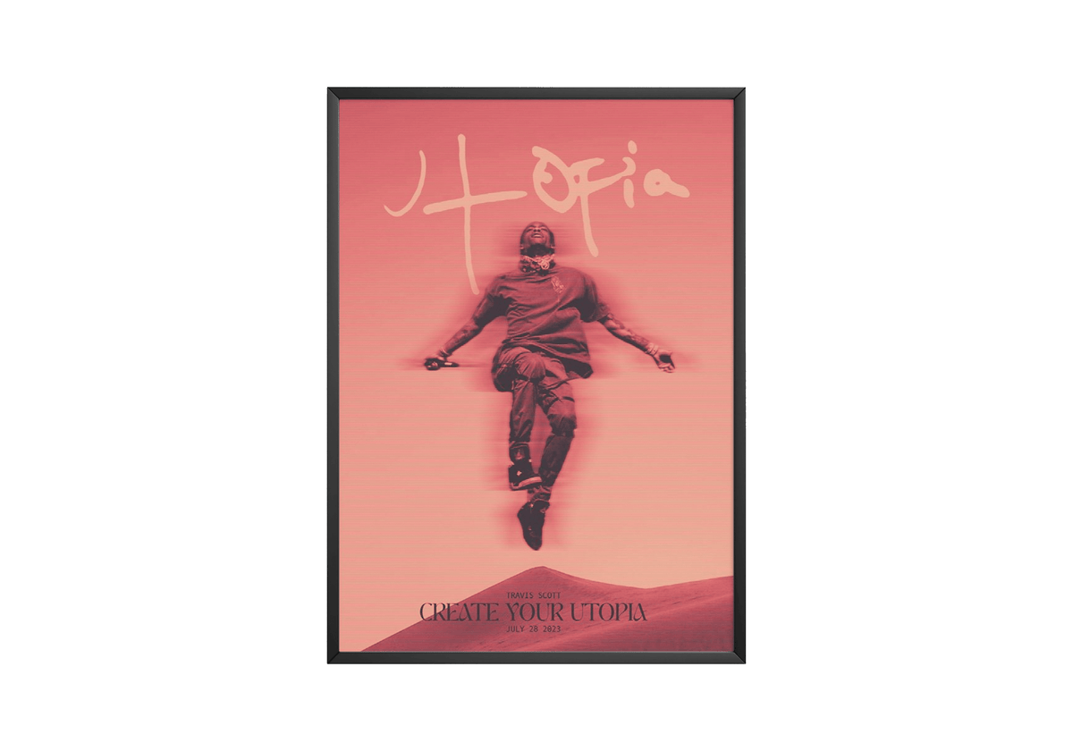 Travis Scott 'Utopia' Retrograde Poster - Posters, Prints & Wall Art | HYPE Posters