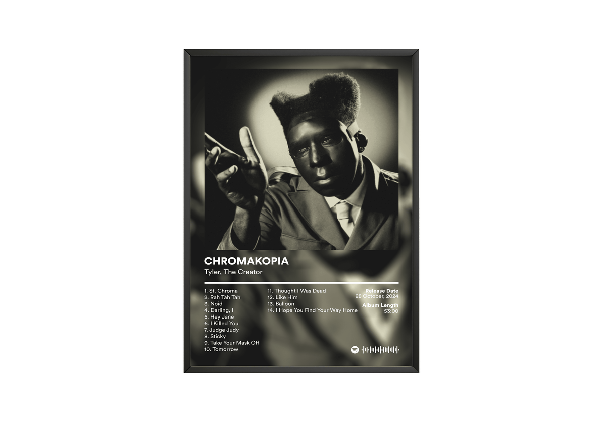 Tyler The Creator 'CHROMAKOPIA' Album Poster - Posters, Prints & Wall Art | HYPE Posters