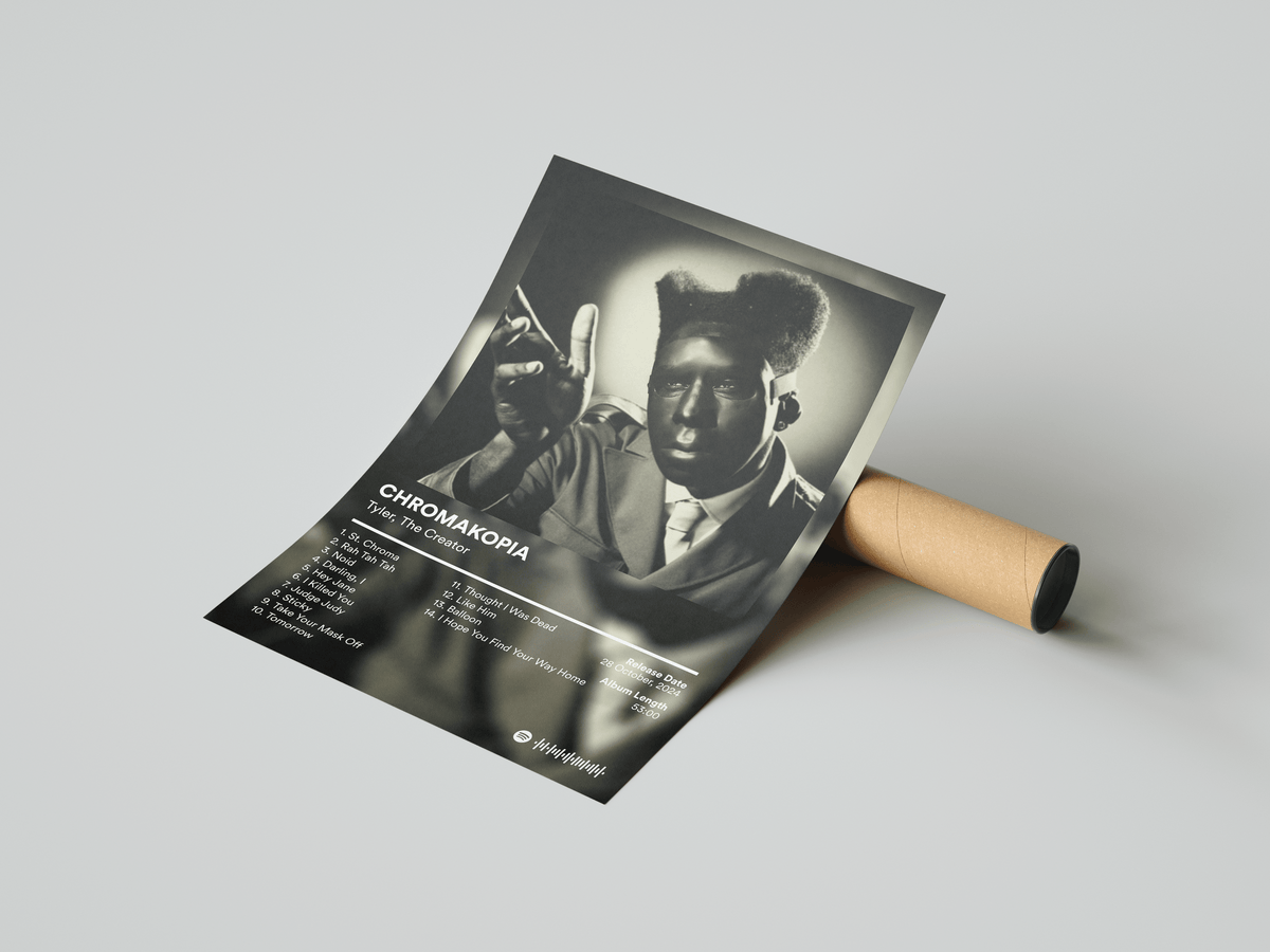 Tyler The Creator 'CHROMAKOPIA' Album Poster - Posters, Prints & Wall Art | HYPE Posters