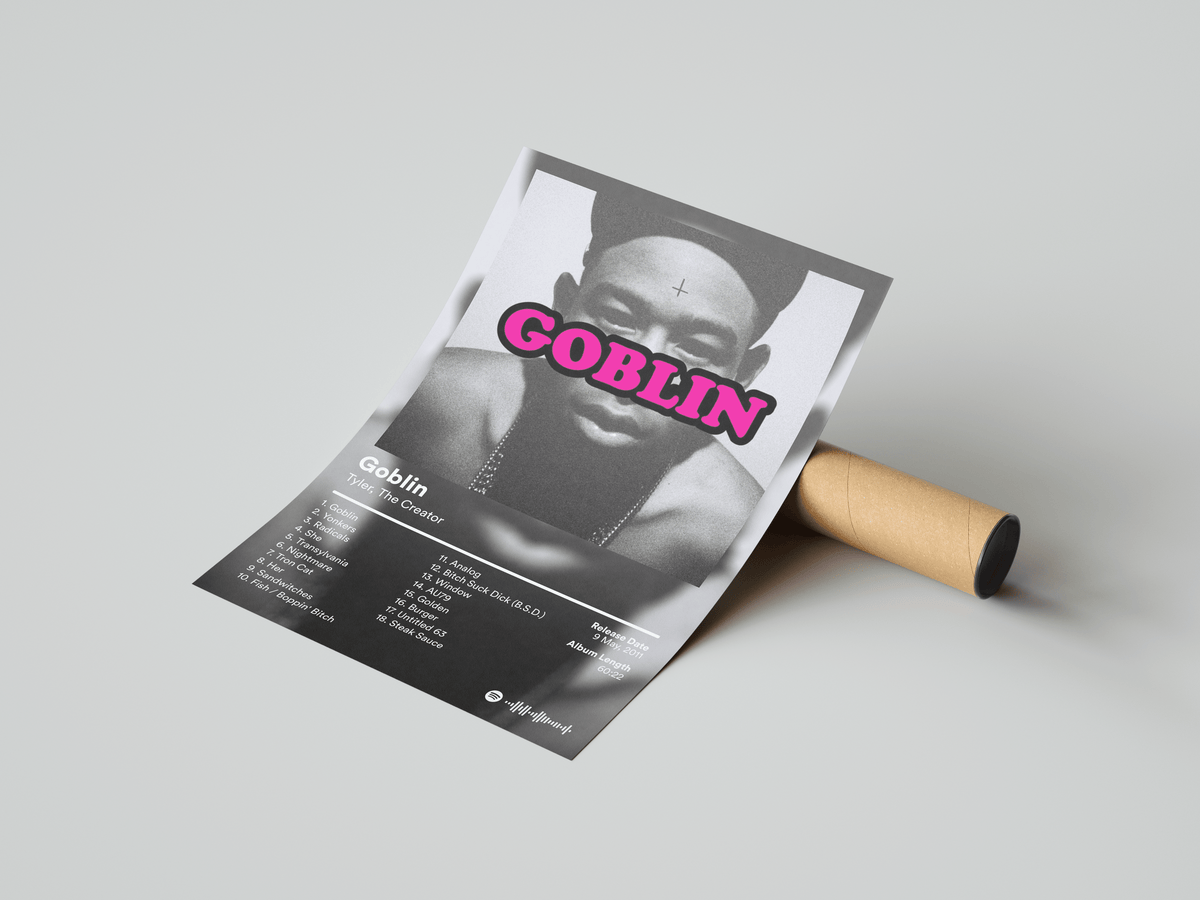 Tyler The Creator 'Goblin' Album Poster - Posters, Prints & Wall Art | HYPE Posters