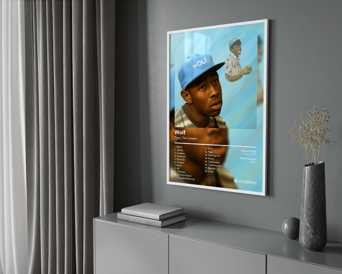 Tyler The Creator 'Wolf' Album Poster - Posters, Prints & Wall Art | HYPE Posters