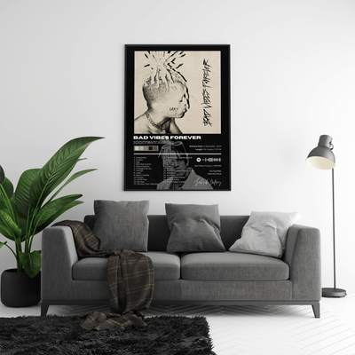 XXXTENTACION 'Bad Vibes Forever' Album Poster - Posters, Prints & Wall Art | HYPE Posters