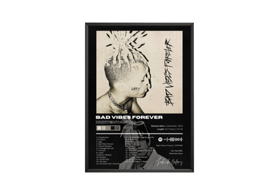 XXXTENTACION 'Bad Vibes Forever' Album Poster - Posters, Prints & Wall Art | HYPE Posters
