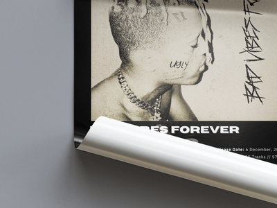 XXXTENTACION 'Bad Vibes Forever' Album Poster - Posters, Prints & Wall Art | HYPE Posters