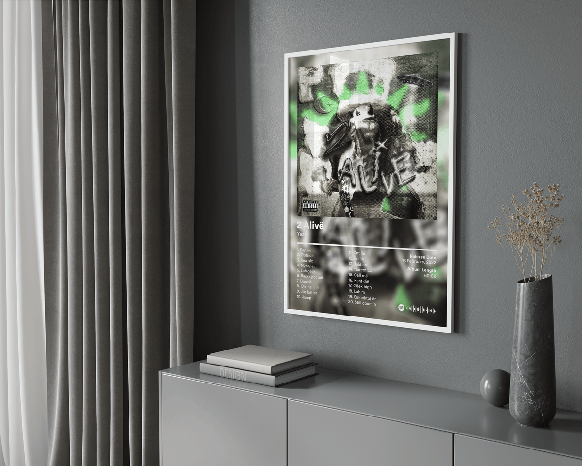 Yeat '2 Alivë' Album Poster - Posters, Prints & Wall Art | HYPE Posters