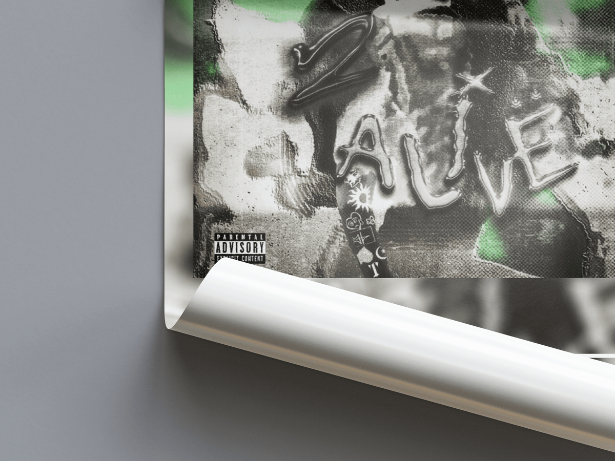 Yeat '2 Alivë' Album Poster - Posters, Prints & Wall Art | HYPE Posters