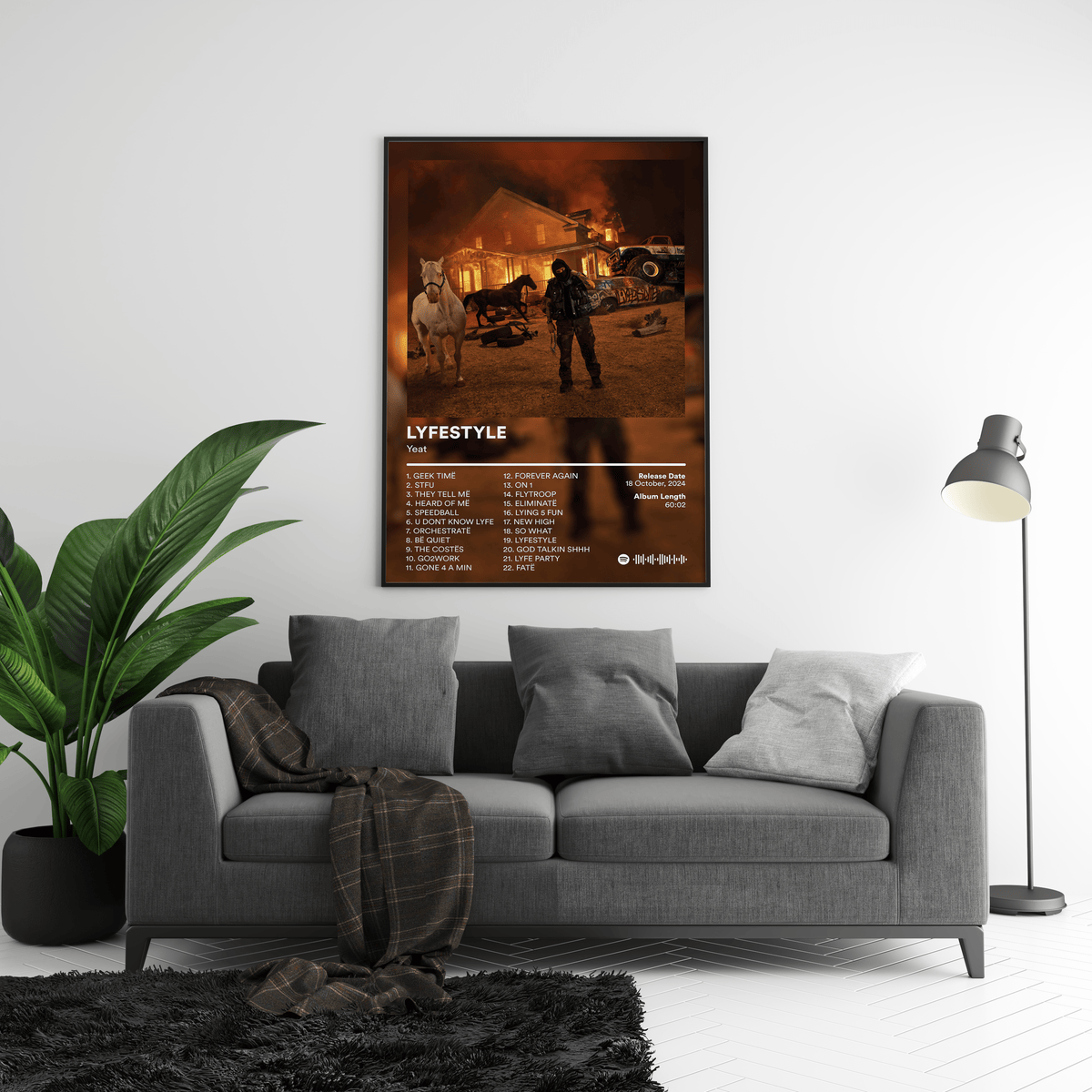 Yeat 'LYFESTYLE' Album Poster - Posters, Prints & Wall Art | HYPE Posters