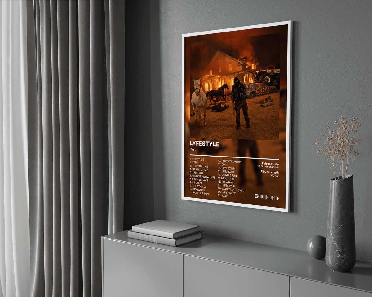 Yeat 'LYFESTYLE' Album Poster - Posters, Prints & Wall Art | HYPE Posters