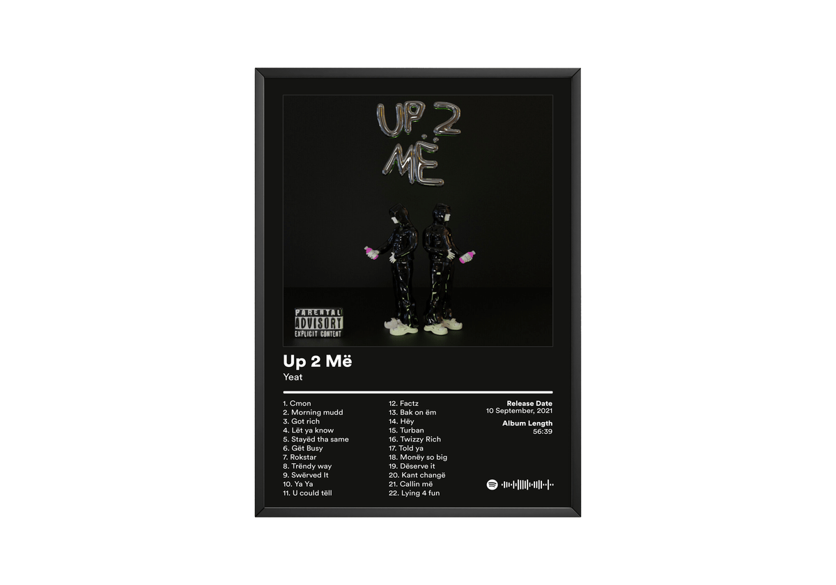 Yeat 'Up 2 Më' Album Poster - Posters, Prints & Wall Art | HYPE Posters